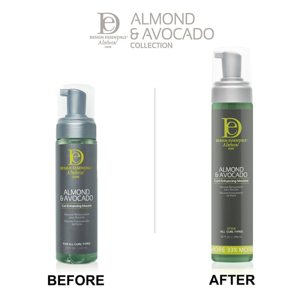 Design Essentials - Almond & Avocado - Curl Enhancing Mousse- Natural hair